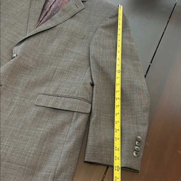 PENGUIN Men’s Gray Wool Blend Sport Coat Blazer 46R Office Work - Picture 15 of 16